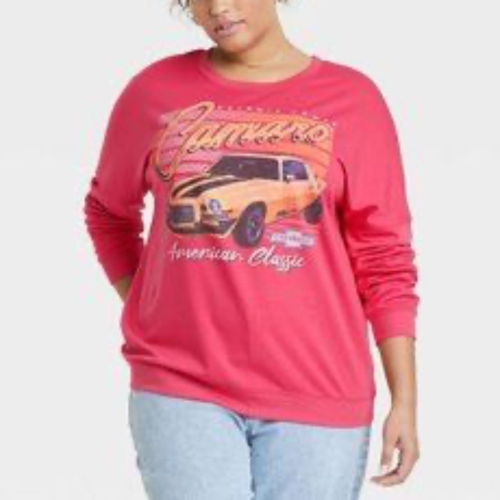 GM Chevrolet Camaro American Classic Graphic Sweatshirt Pullover Muscle Car S
